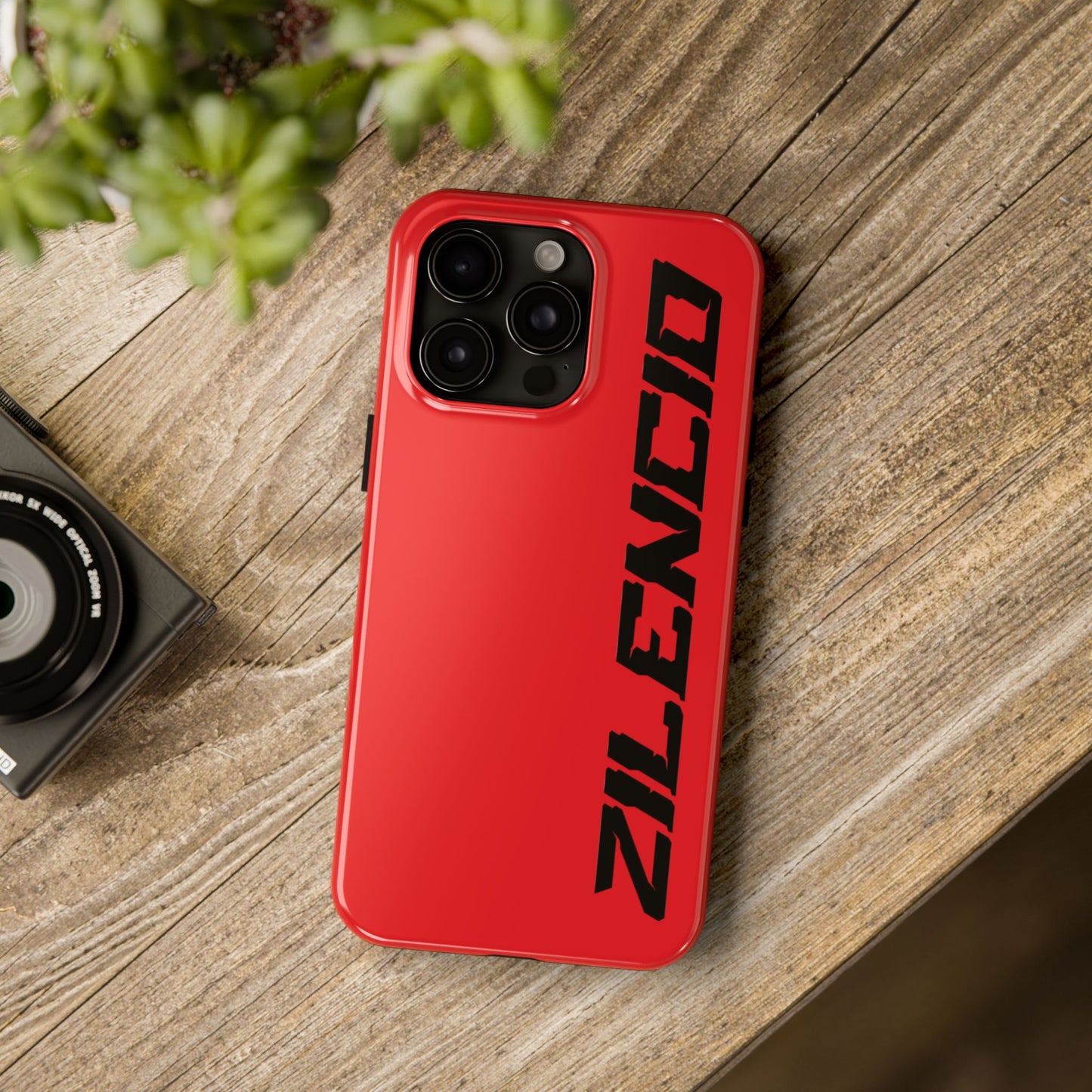 Red Zilencio Tough iPhone Case