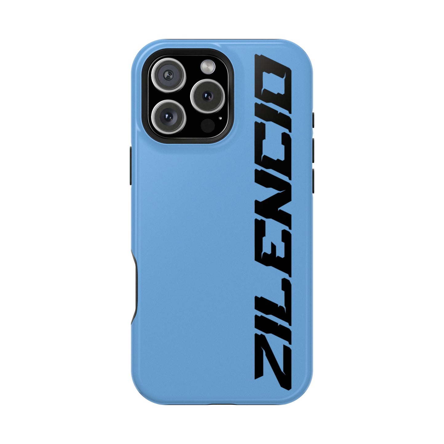 Magnetic Light Blue Zilencio iPhone Case