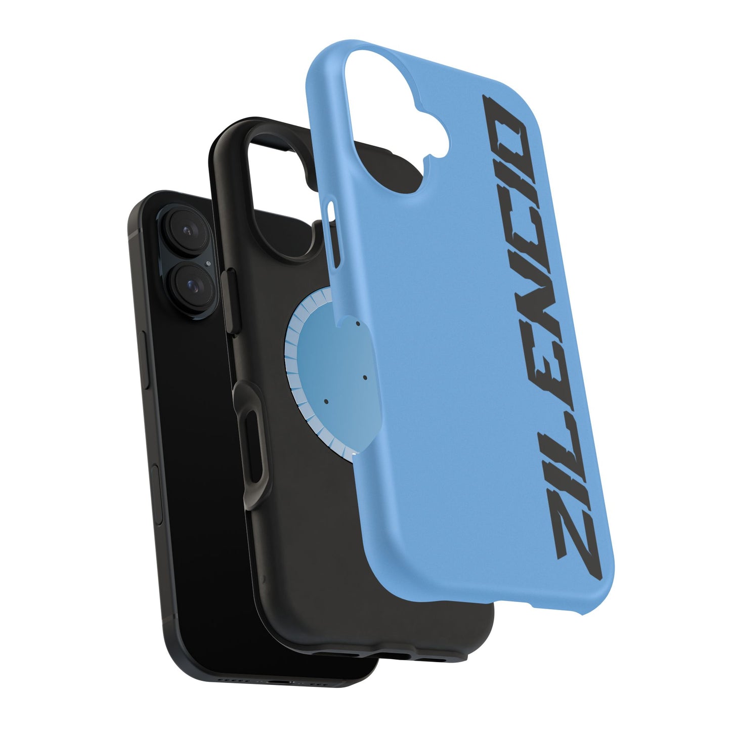 Magnetic Light Blue Zilencio iPhone Case