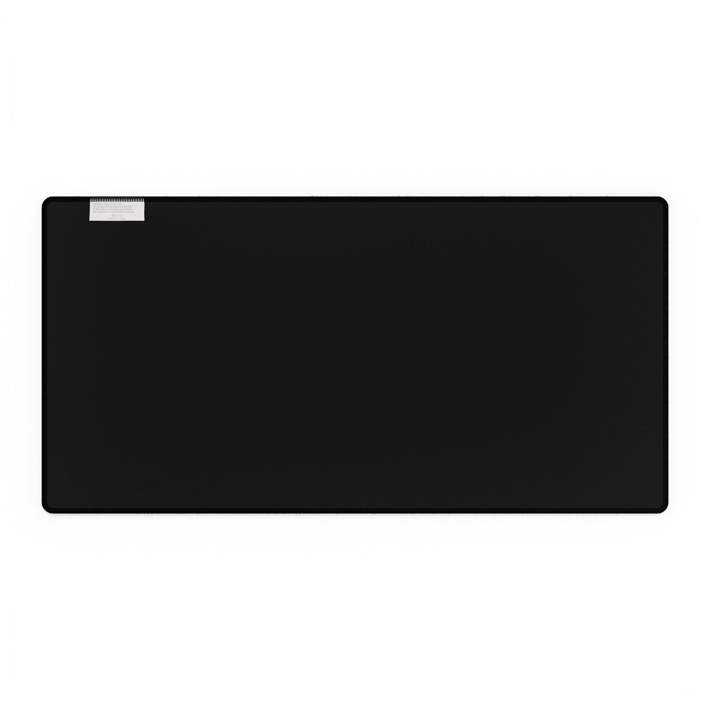 Sleek Black Desk Mat with Zilencio Design