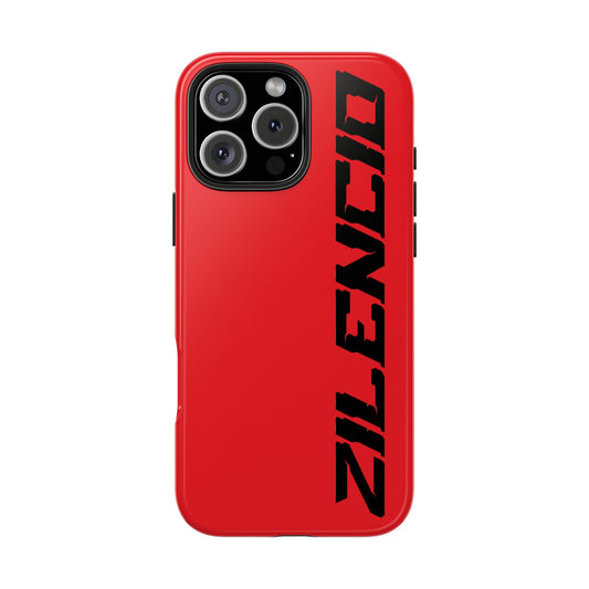 Red Zilencio Tough iPhone Case