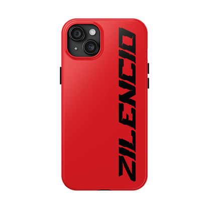 Red Zilencio Tough iPhone Case