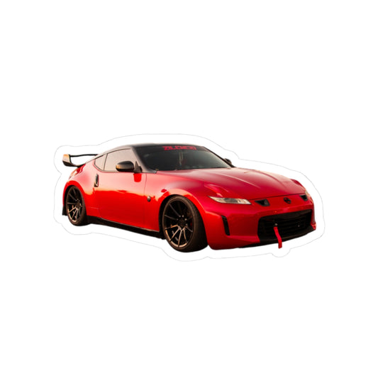 Red 370z Kiss-Cut Stickers