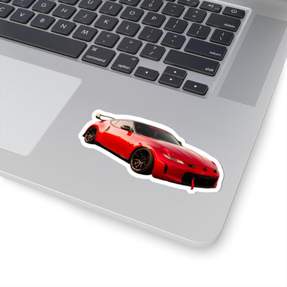 Red 370z Kiss-Cut Stickers