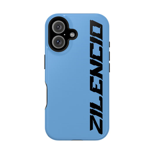Magnetic Light Blue Zilencio iPhone Case